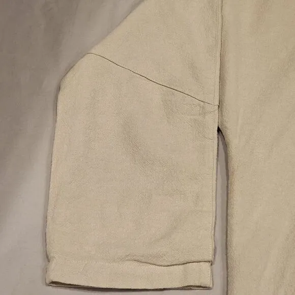 Jackson Rowe Women's Cotton Linen Blend Single Breasted Blazer Jacket Small‎