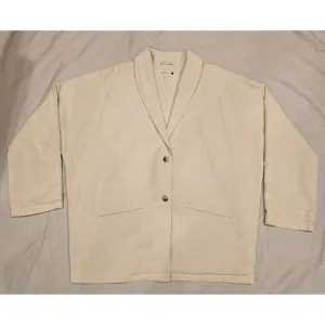 Jackson Rowe Women's Cotton Linen Blend Single Breasted Blazer Jacket Small‎