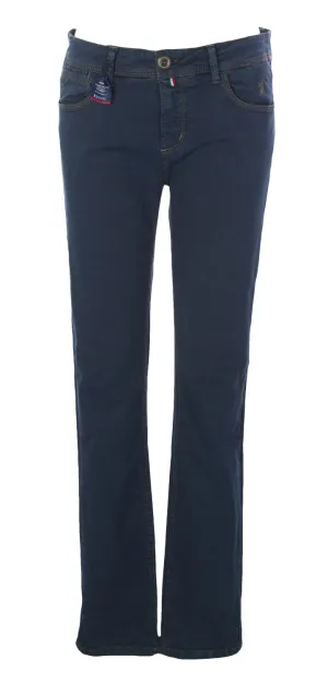 JAGGY Women's Navy Blue Denim Slim Fit Low Rise Anne Jeans NWT