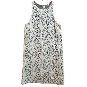 Juicy Couture Angel Beige Guipure Lace Sexy Mini Shift Party Dress Sz 0 Coquette