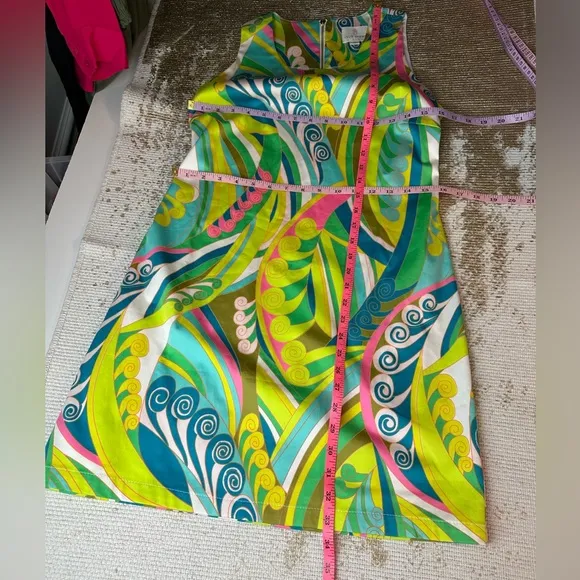 JULIE BROWN NYC Sleeveless Neon Shift Summer Dress | Size 2