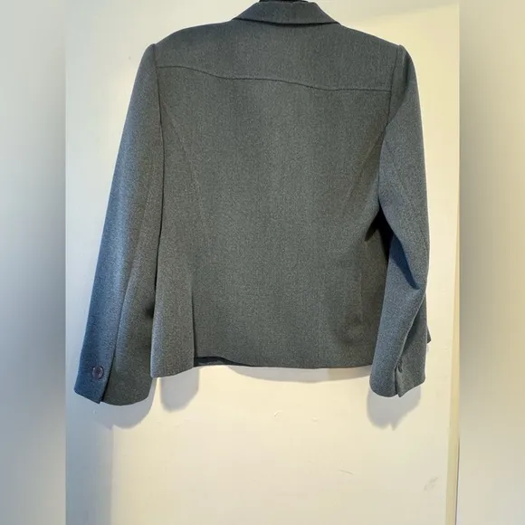 Kasper Blue Blazer &amp; Skirt Suit 2-Piece Set Women's Size 14