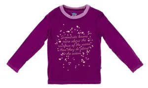 KicKee Pants Melody Bioluminescence L/S Piece Print Easy Fit Tee