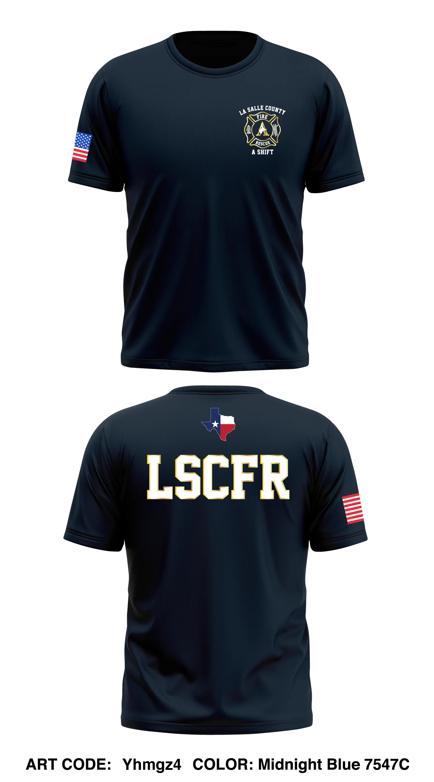 La Salle County Fire Rescue A Shift  Store 1 Core Men's SS Performance Tee - Yhmgz4