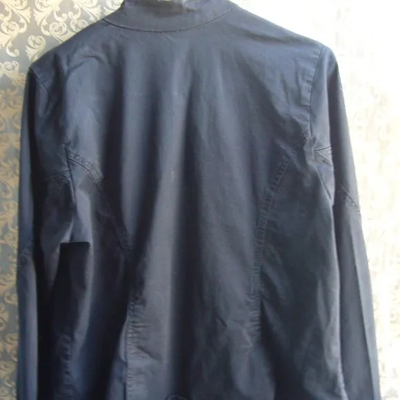 Lane Bryant Black Ruffle Military Jacket - Size 14