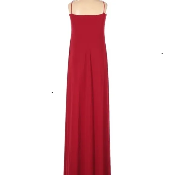 LAUNDRY RED SWEETHEART NECKLINE MAXI DRESS 8