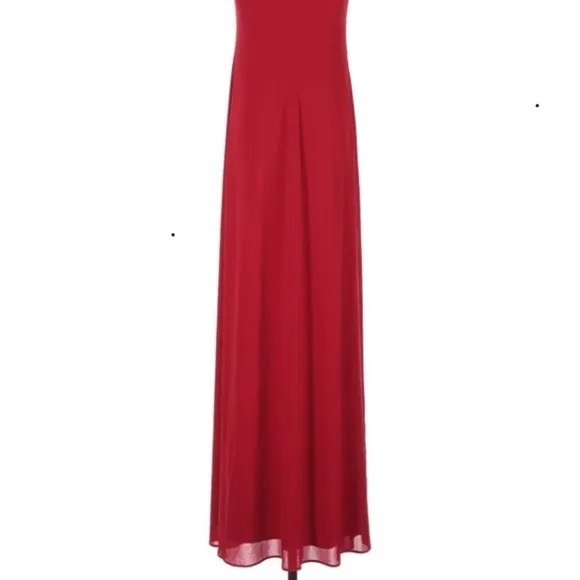 LAUNDRY RED SWEETHEART NECKLINE MAXI DRESS 8