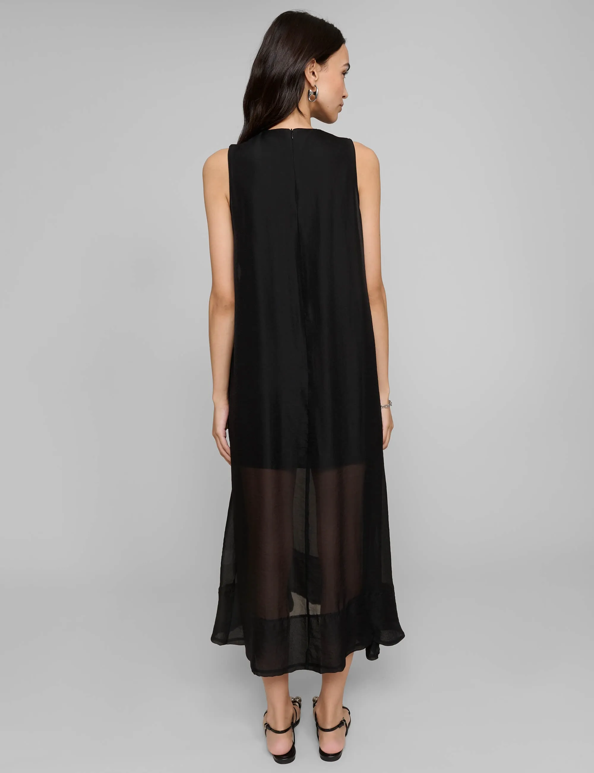 Layered Sheer A-line Dress-BESTSELLER