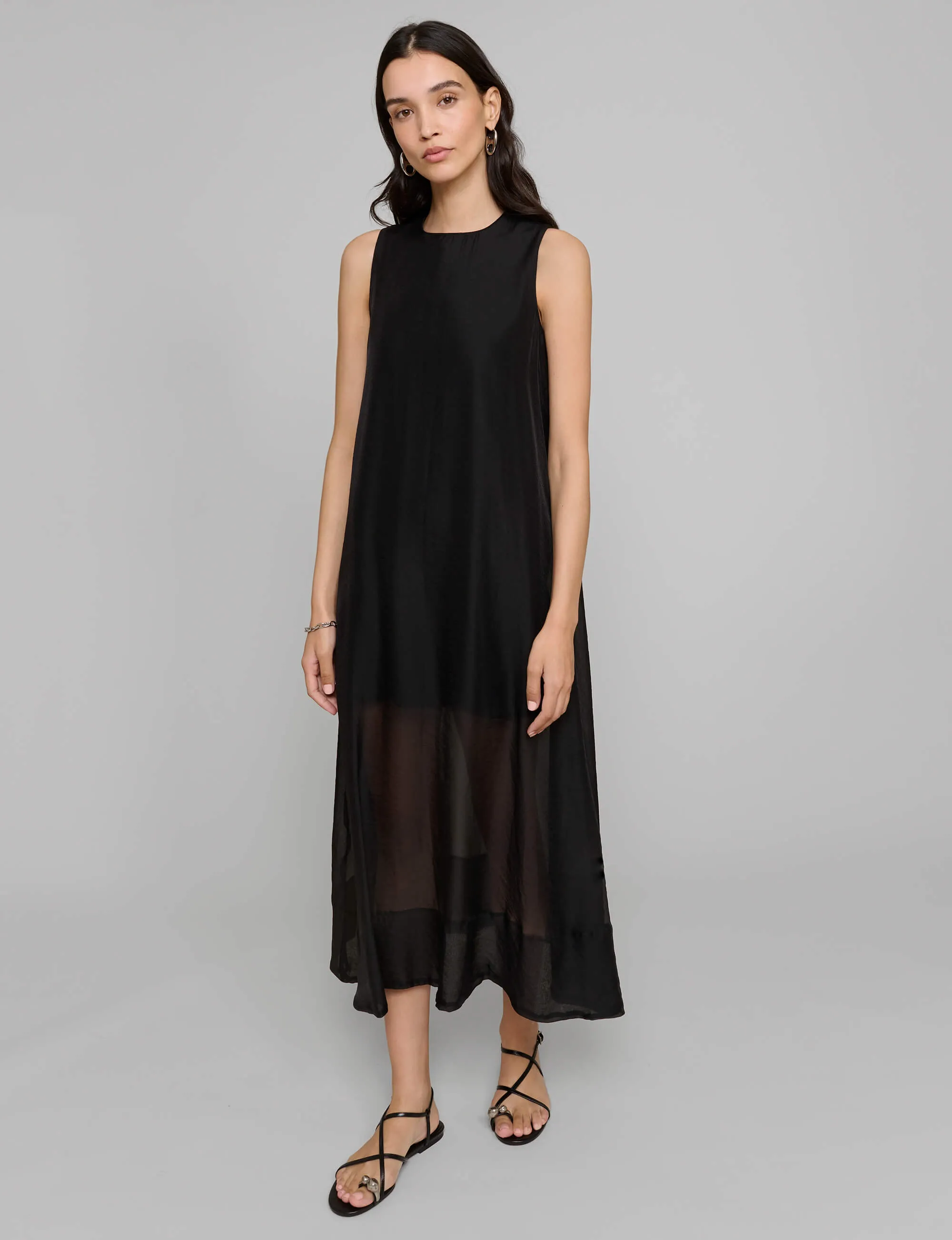 Layered Sheer A-line Dress-BESTSELLER