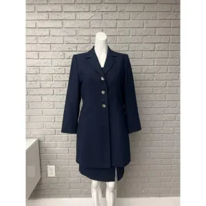 Le Suit Petite Women Navy 3 PCS Skirt Suit Size 8P