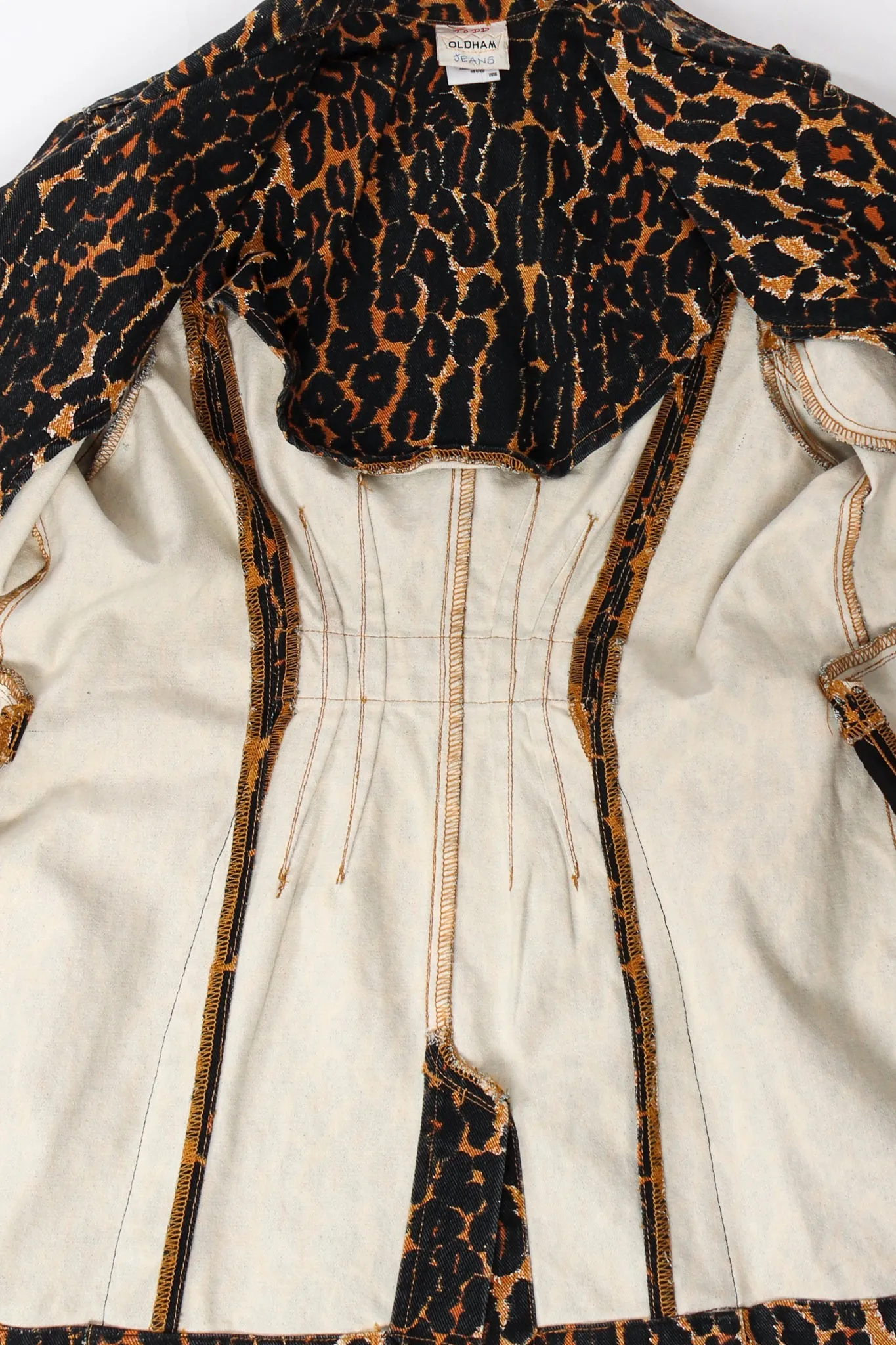 Leopard Print Twill Jacket