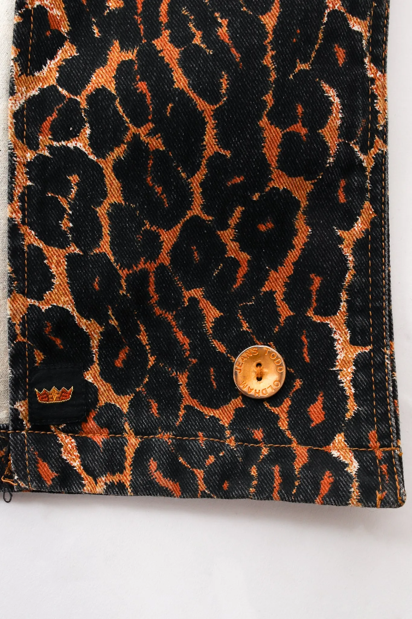 Leopard Print Twill Jacket