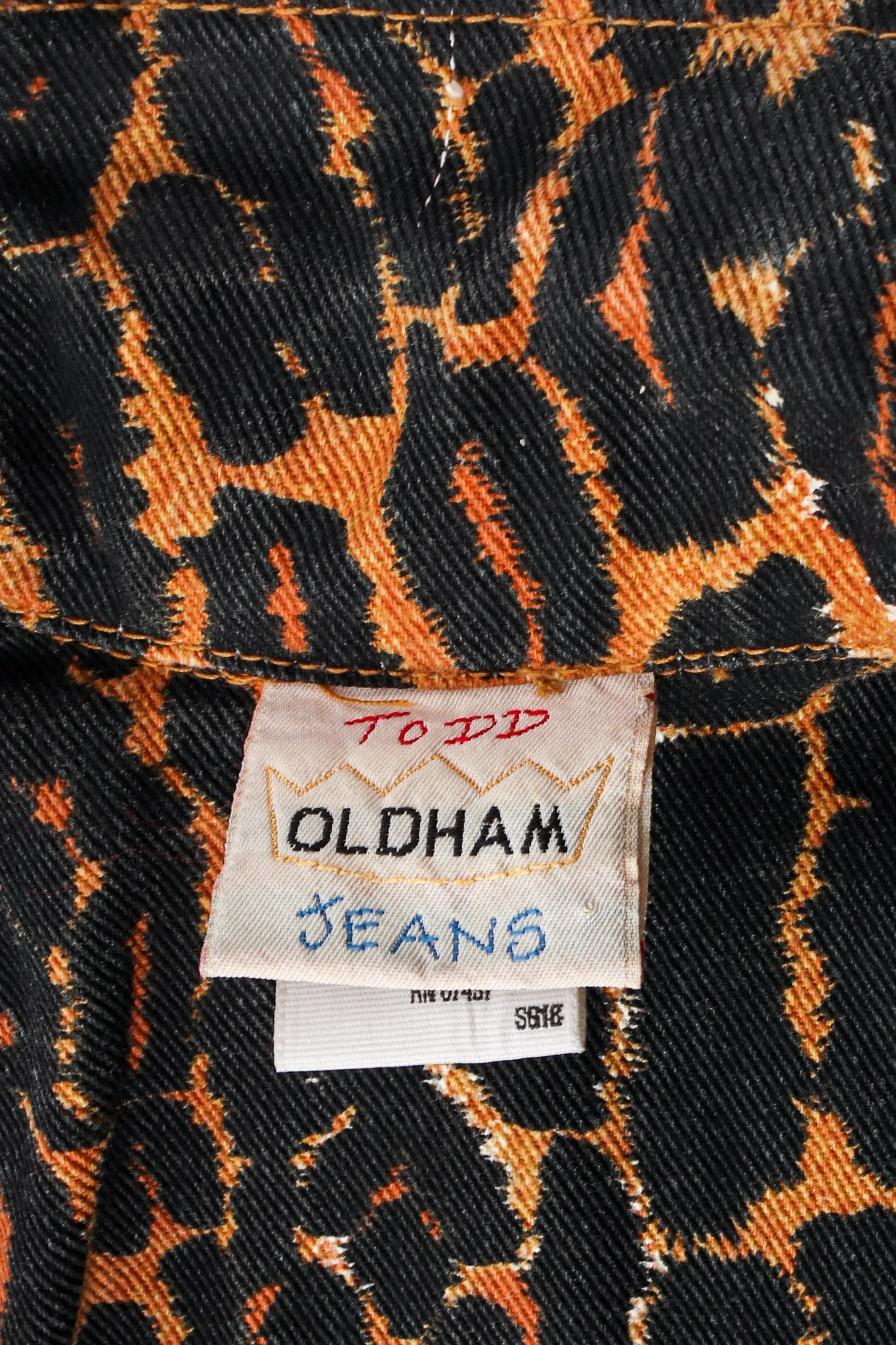 Leopard Print Twill Jacket