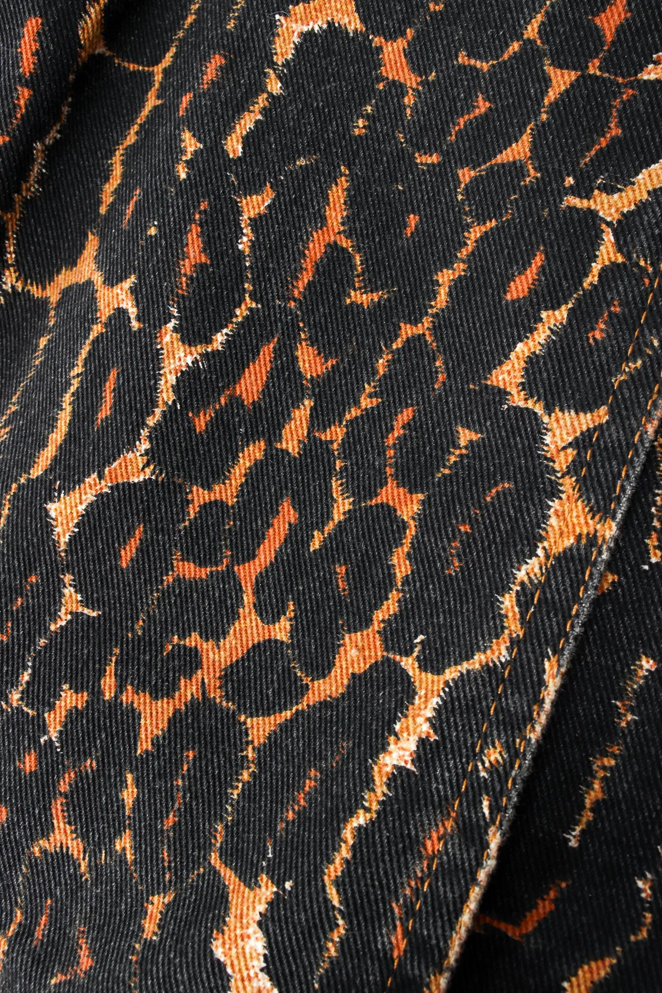 Leopard Print Twill Jacket