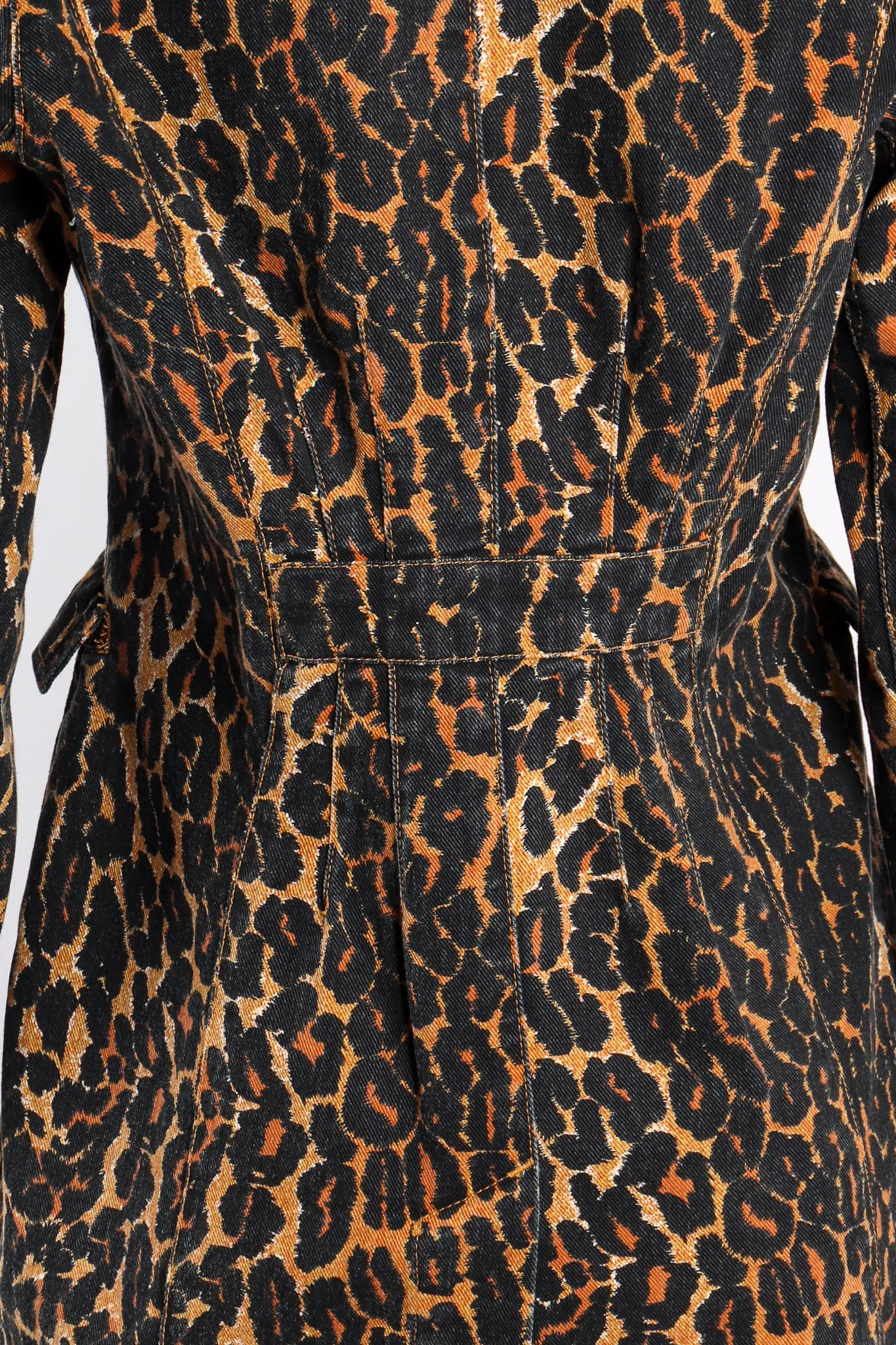 Leopard Print Twill Jacket