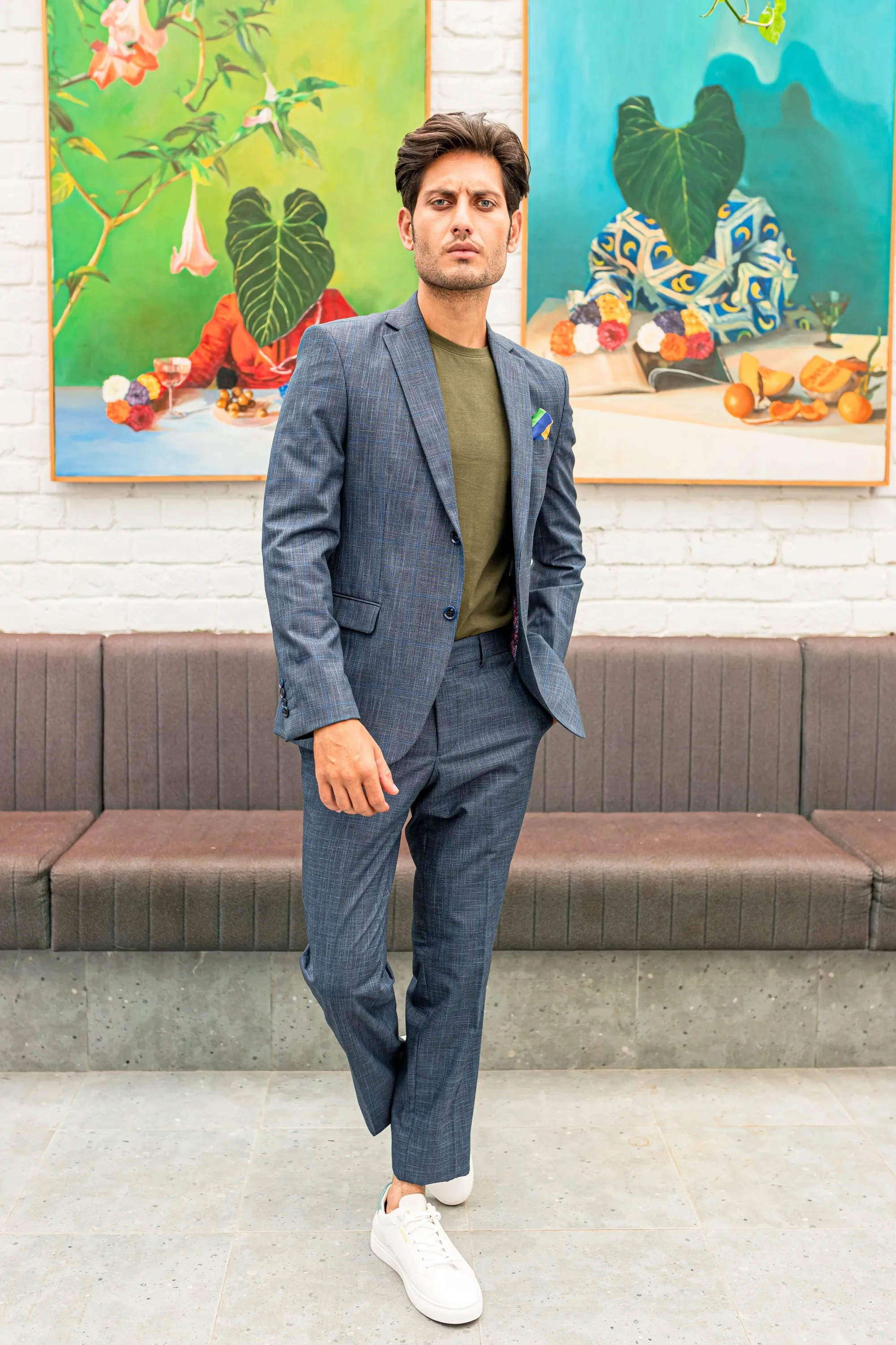 Light Blue Two Piece Suit