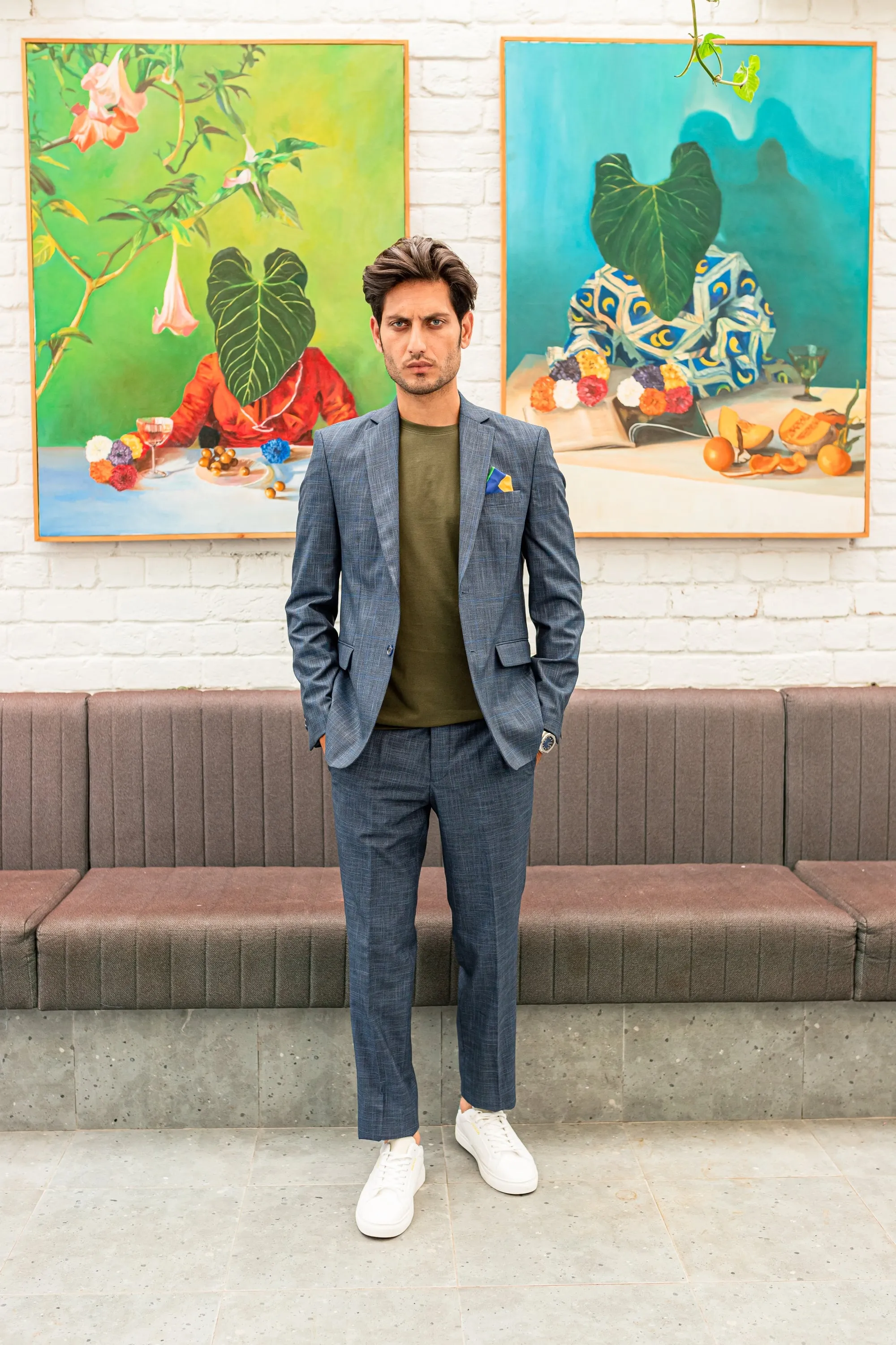 Light Blue Two Piece Suit