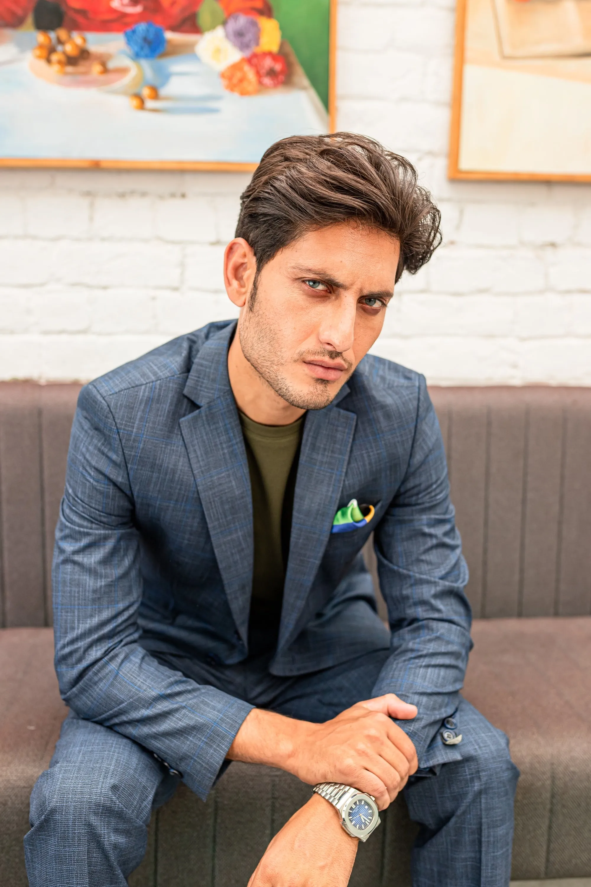 Light Blue Two Piece Suit