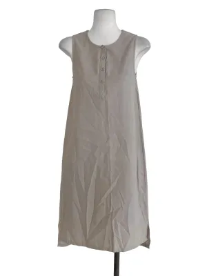Light Tan Plain Shift Dress