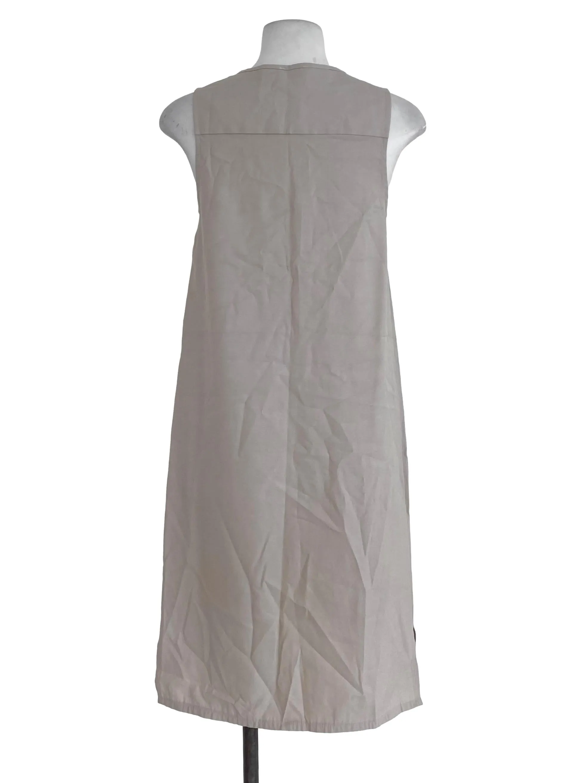 Light Tan Plain Shift Dress