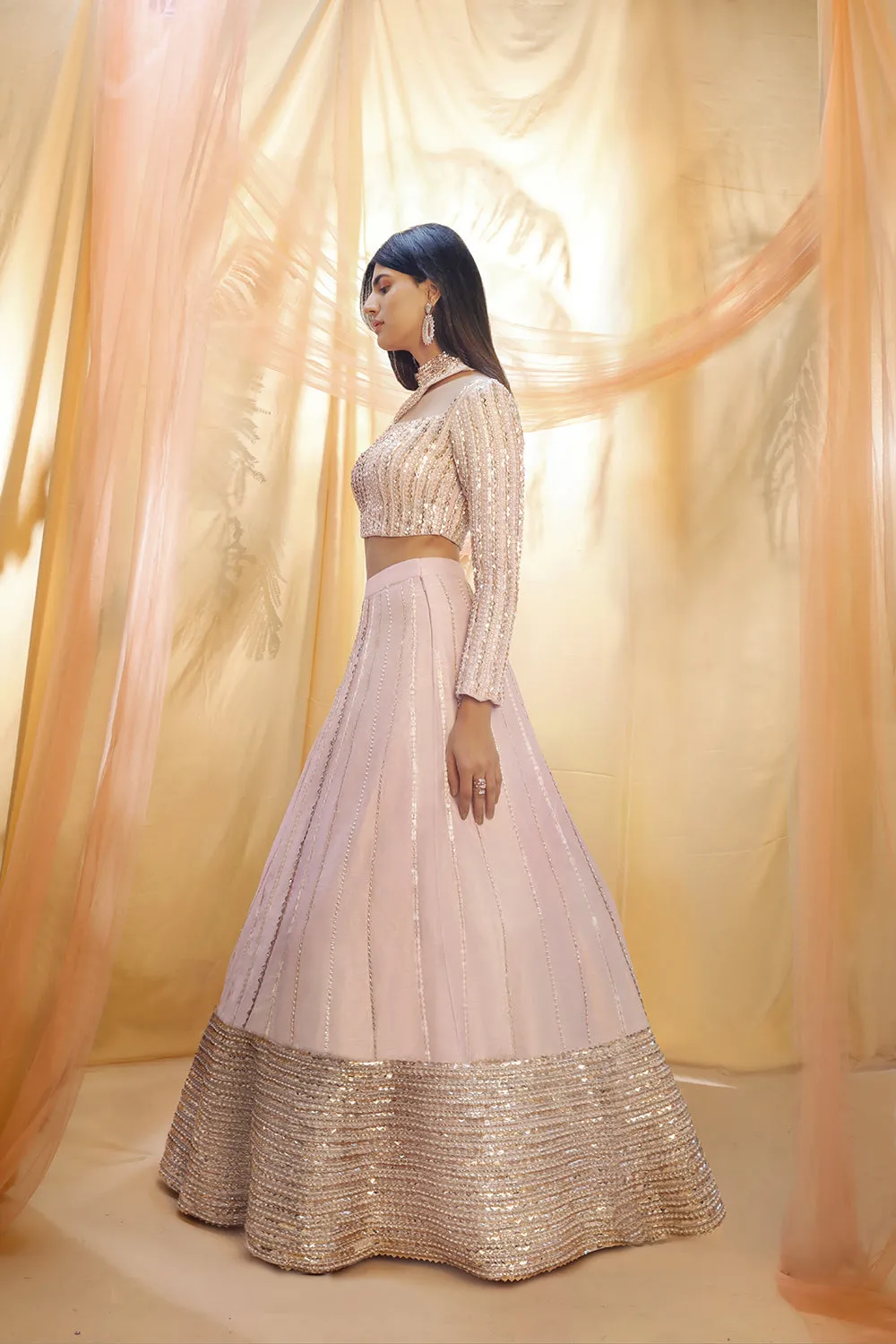 Lilac Lehenga Set
