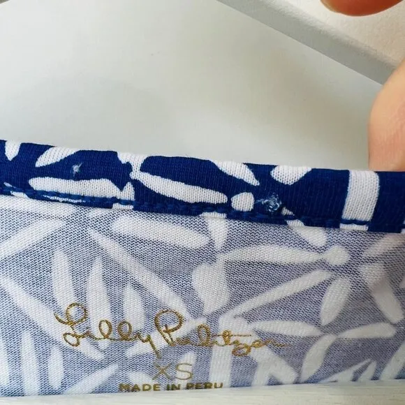 ❤️Lilly Pulitzer Etta pompom trim dress in blue Size XS