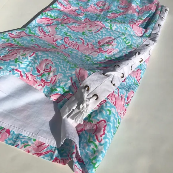 Lilly Pulitzer Holy Grail Lobstah Roll Dress Shift Lobster Fish Print Sleeveless