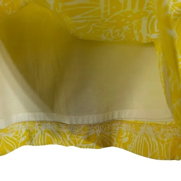 Lilly Pulitzer Starburst Yellow White Starburst Stamped Sullivan Shift Dress