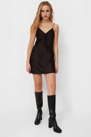 Lingerie Look Pleated Dress