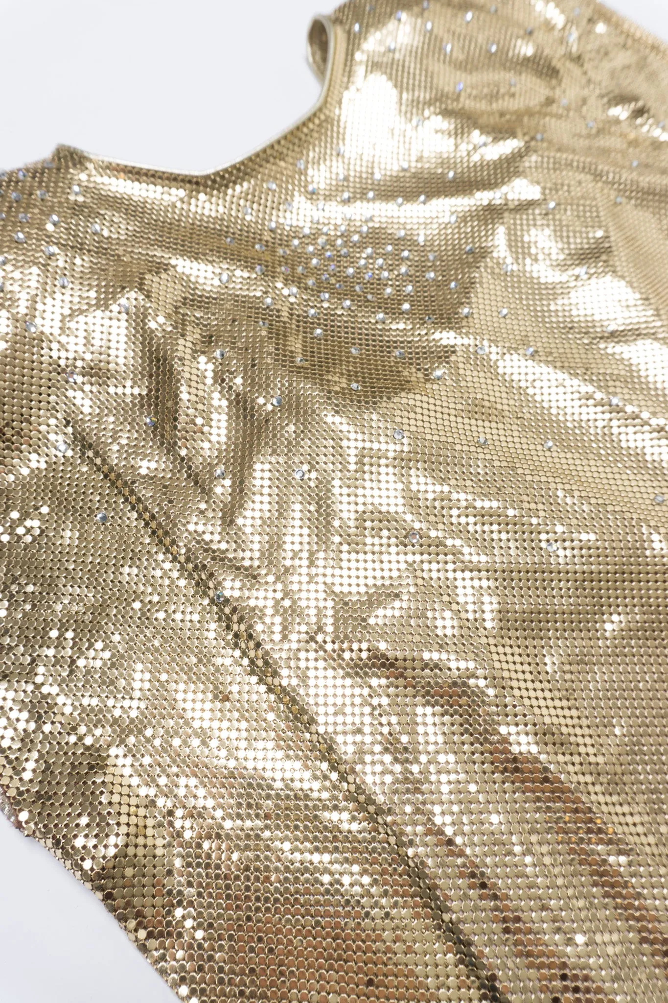 Liquid Gold Mesh Shift Dress