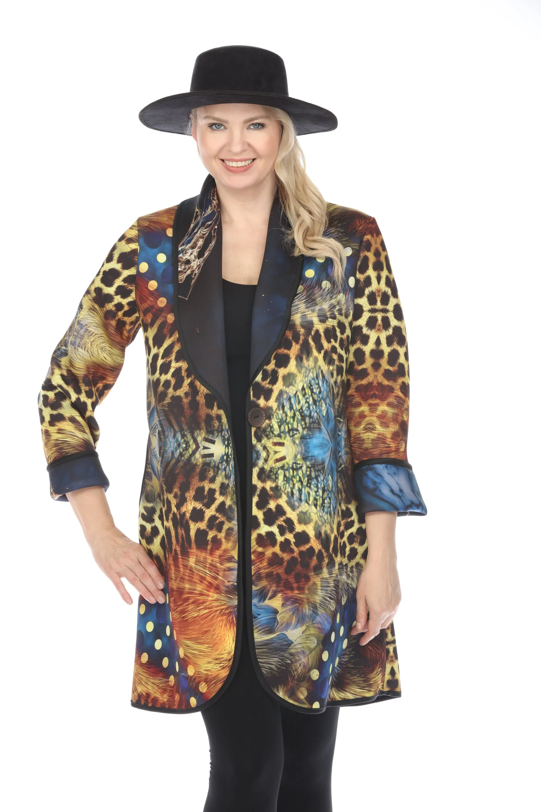 Long Jacket Feather and Fur 1051FF