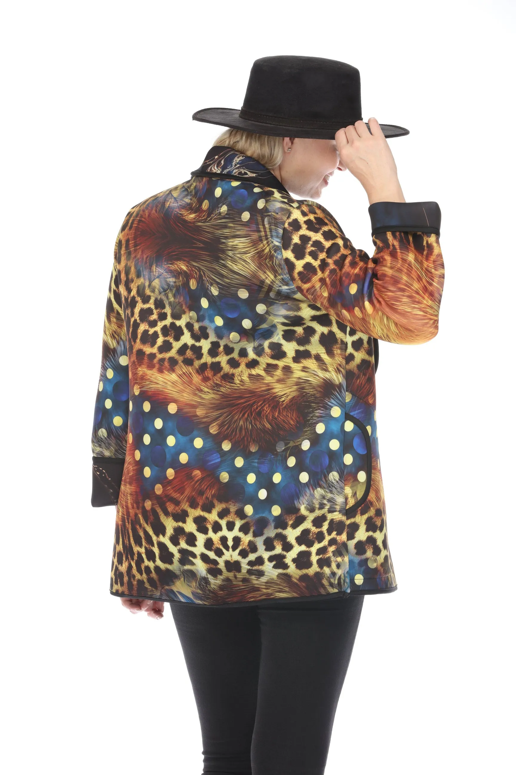 Long Jacket Feather and Fur 1051FF