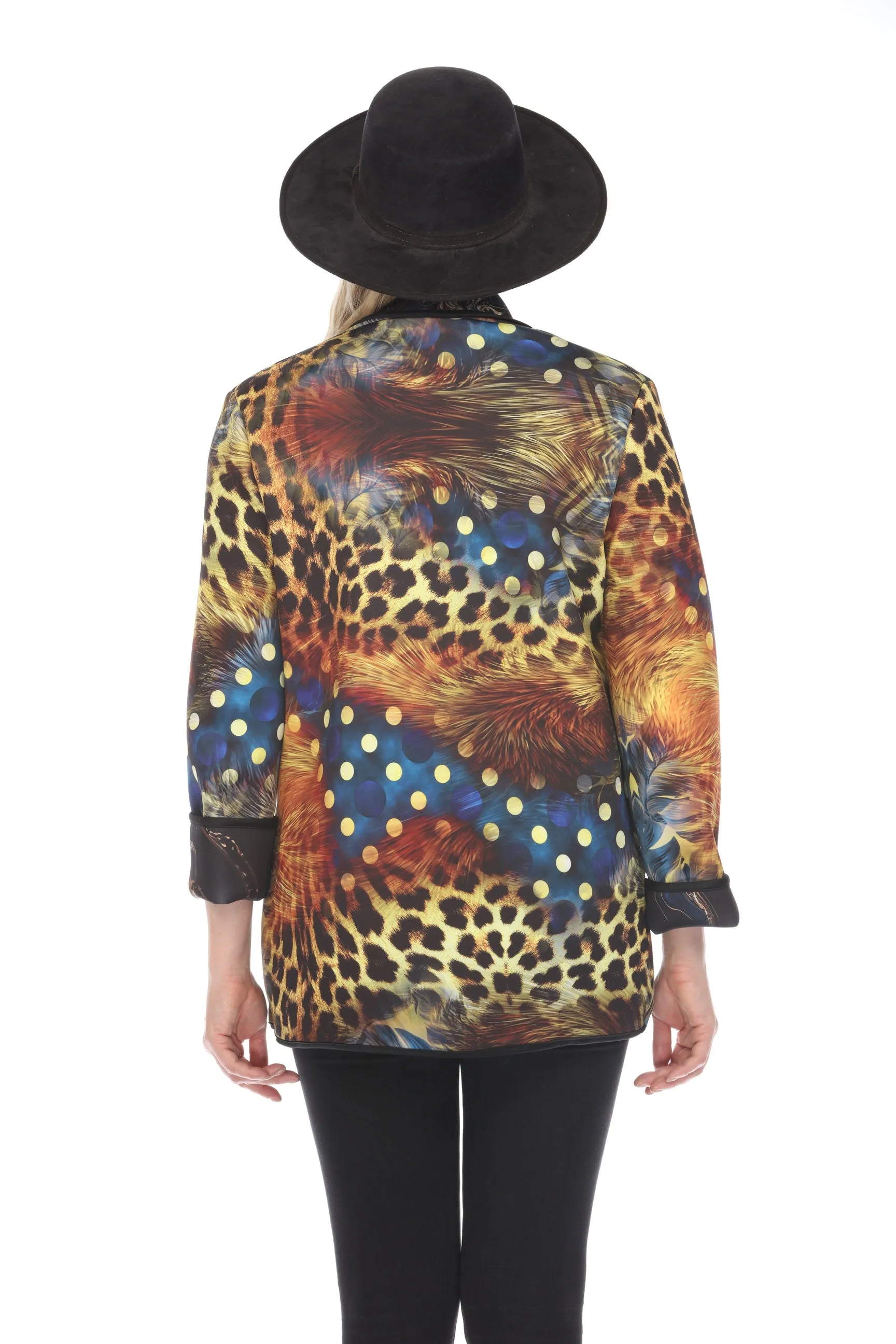 Long Jacket Feather and Fur 1051FF