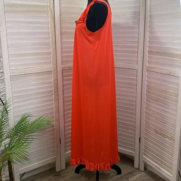 Lorraine Vintage 2-pc Nightgown &amp; Robe Housedress Set Medium