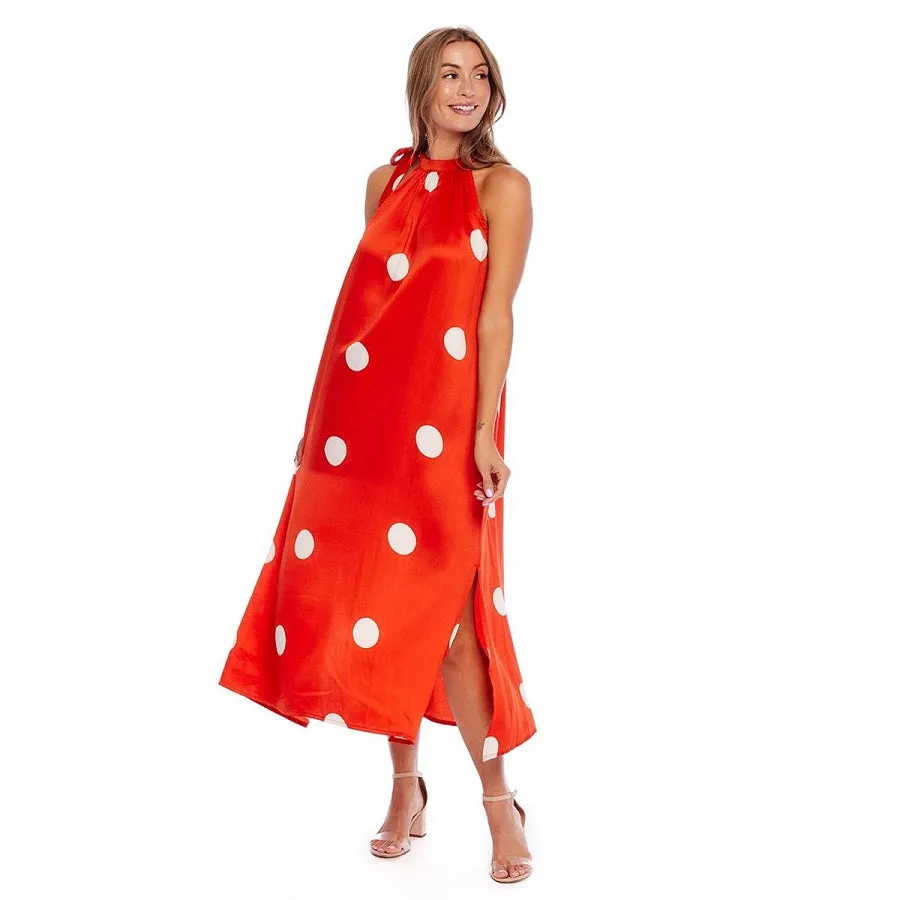 Lowe Bow Tie Maxi Dress