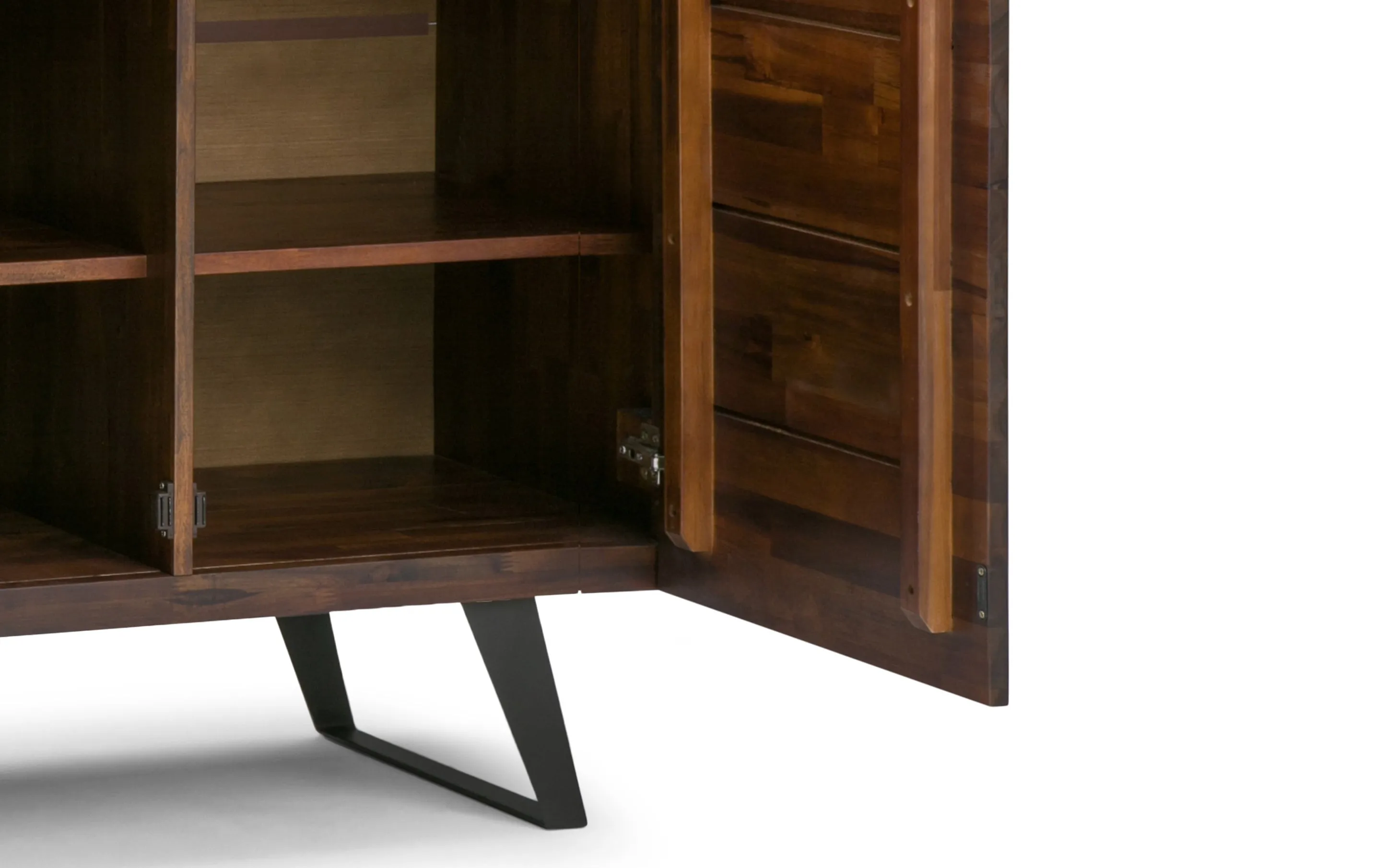 Lowry 39 inch Storage Cabinet (Set of 2) in Acacia