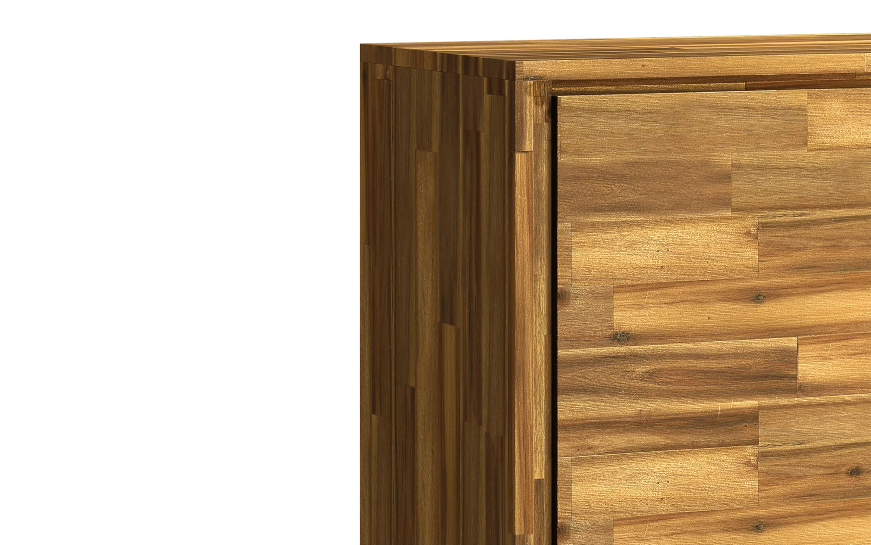 Lowry 39 inch Storage Cabinet (Set of 2) in Acacia