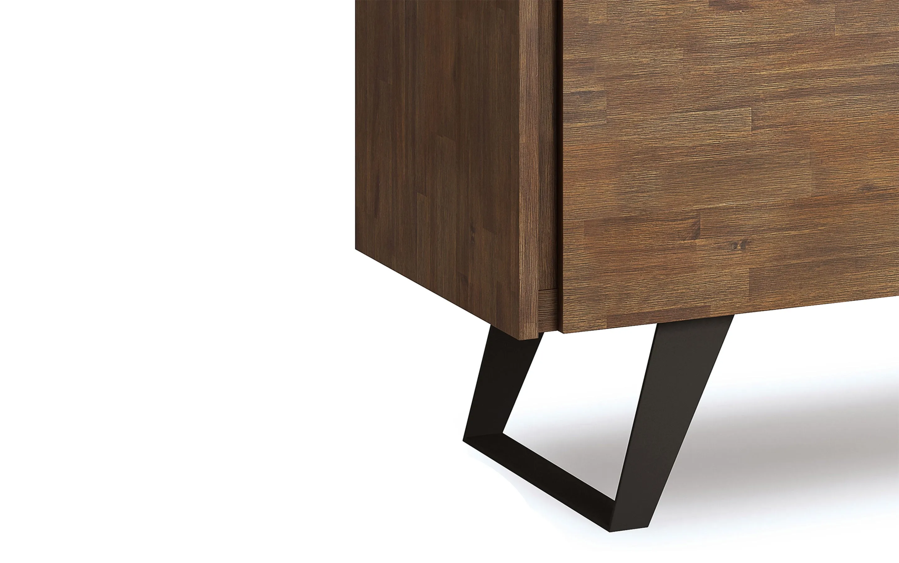 Lowry 39 inch Storage Cabinet (Set of 2) in Acacia