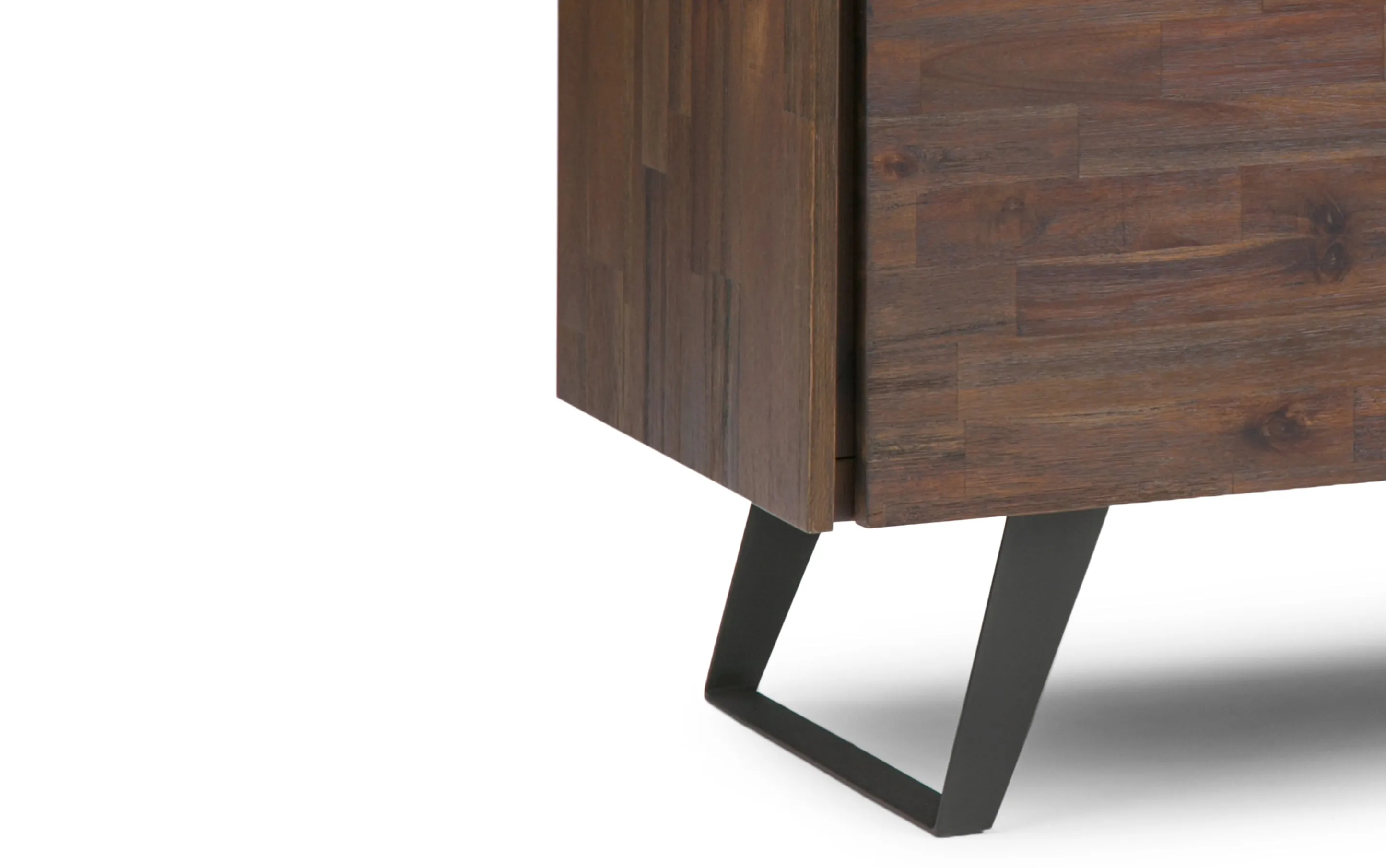 Lowry 39 inch Storage Cabinet (Set of 2) in Acacia