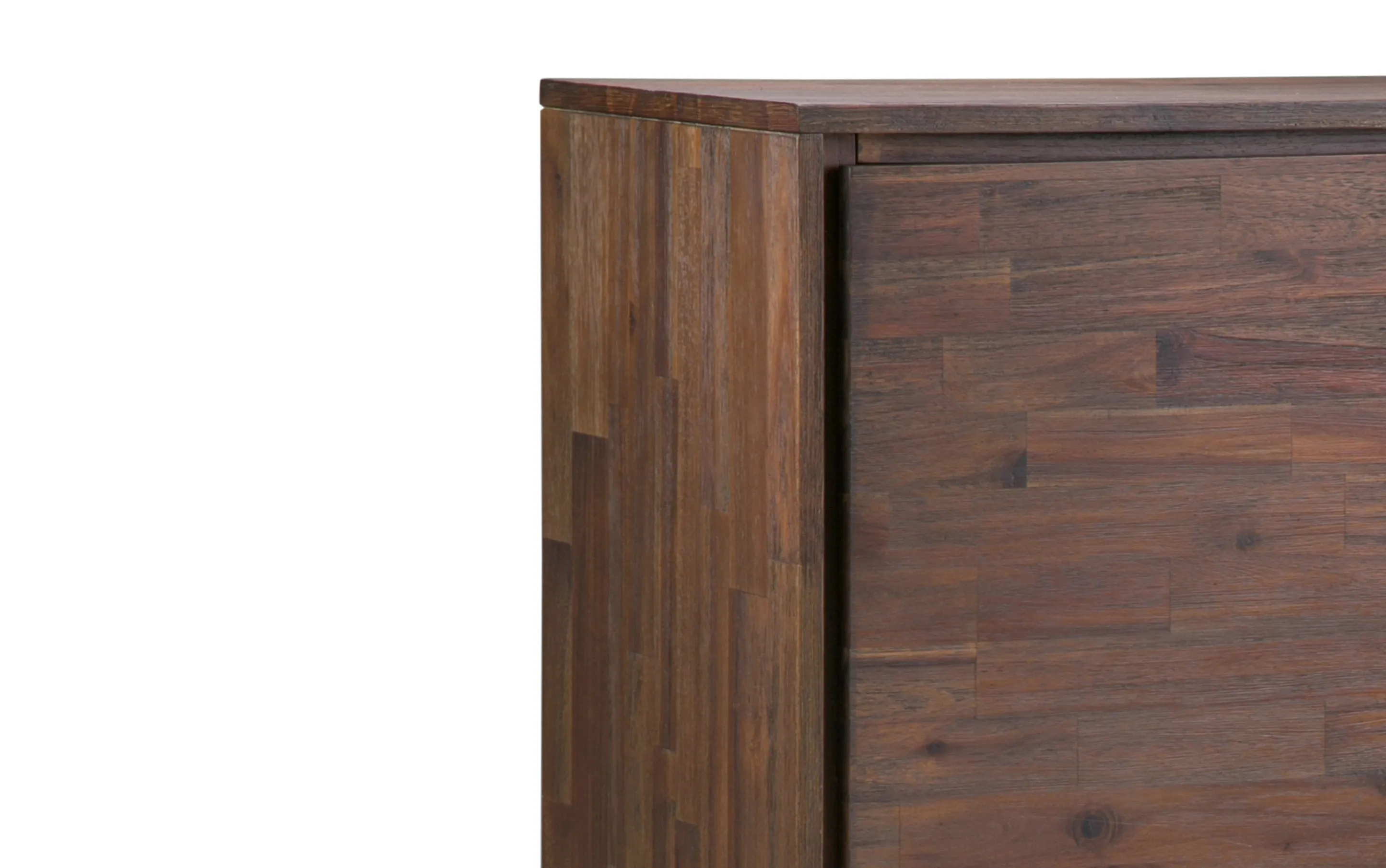 Lowry 39 inch Storage Cabinet (Set of 2) in Acacia