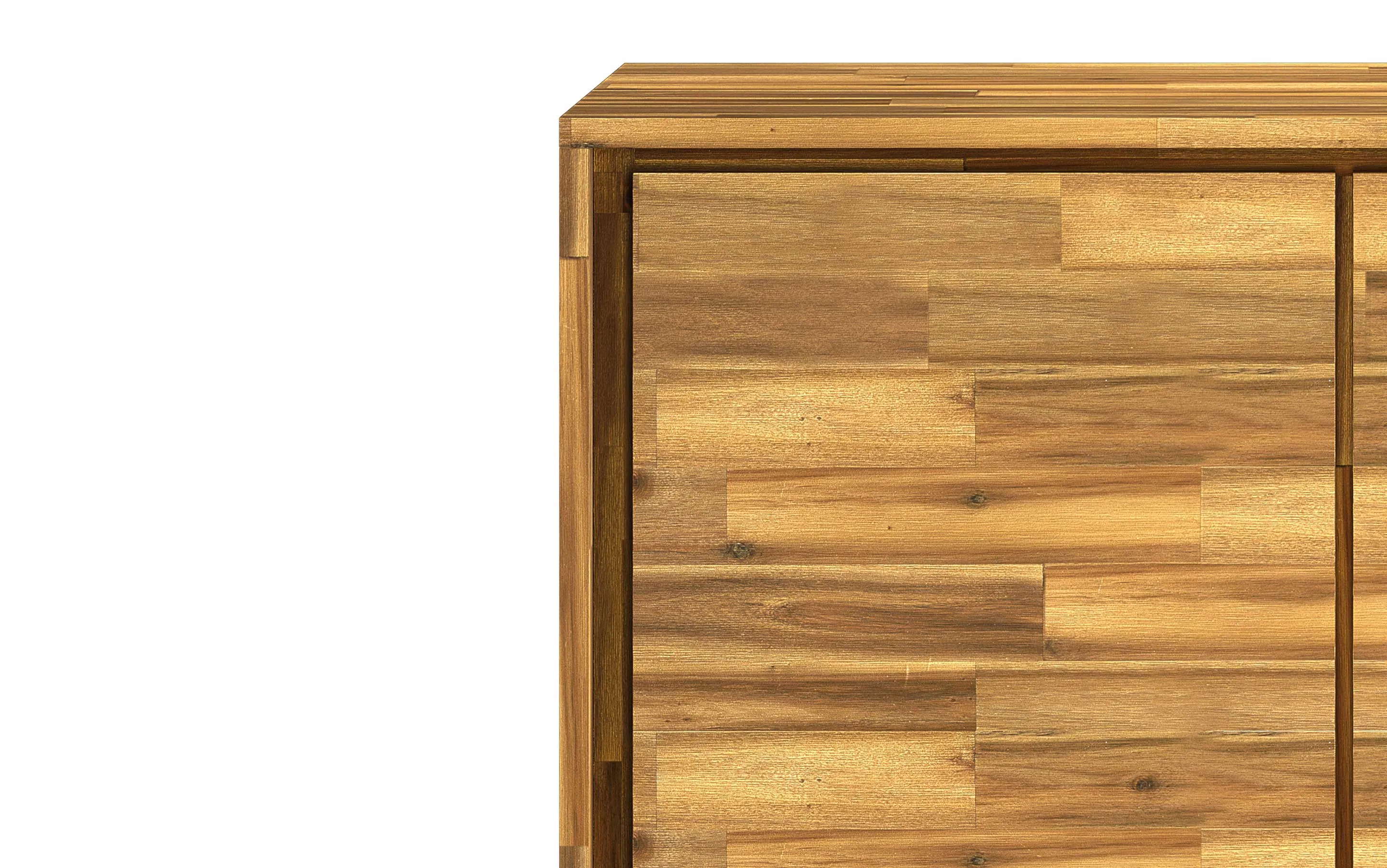 Lowry 39 inch Storage Cabinet (Set of 2) in Acacia