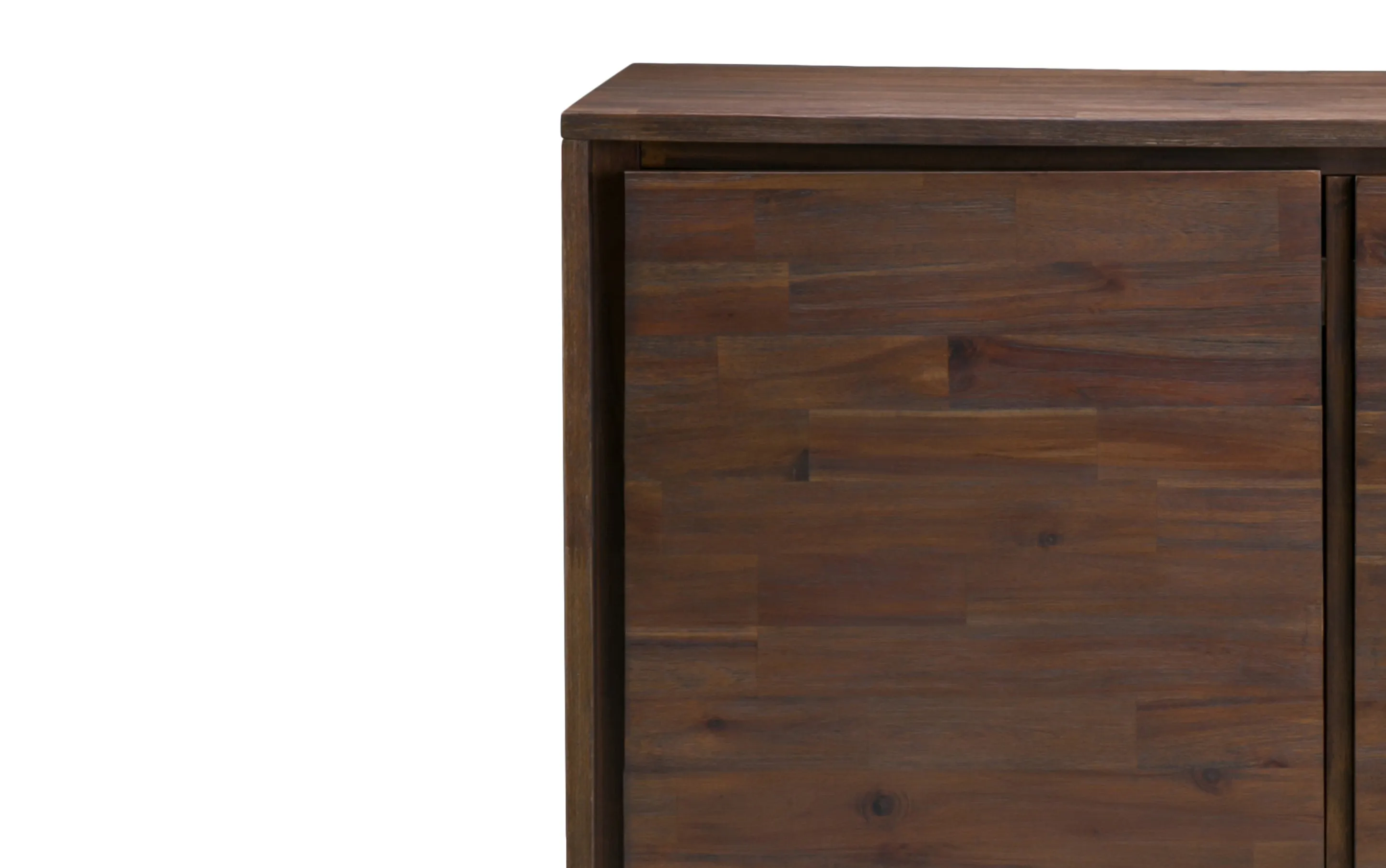 Lowry 39 inch Storage Cabinet (Set of 2) in Acacia