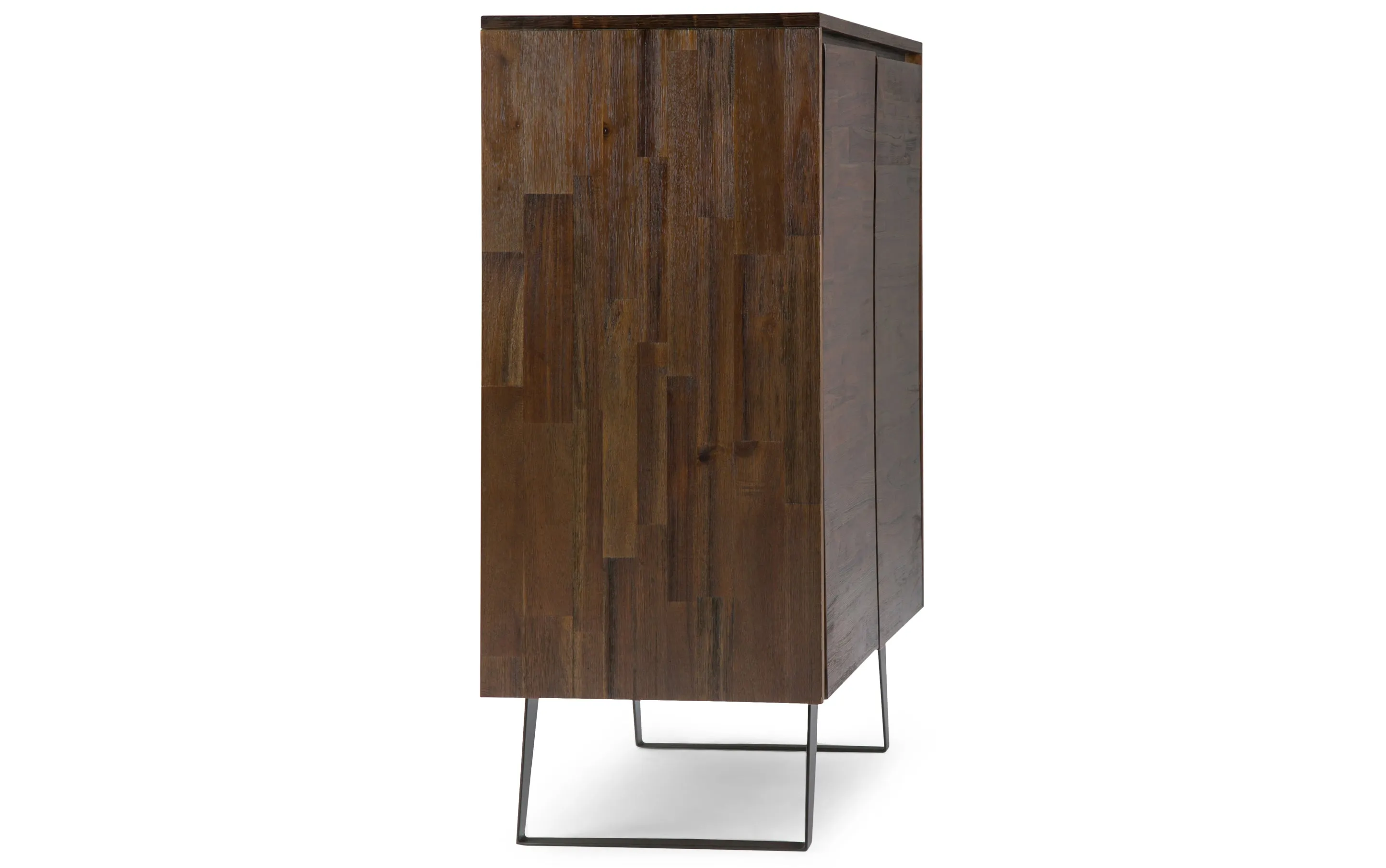 Lowry 39 inch Storage Cabinet (Set of 2) in Acacia