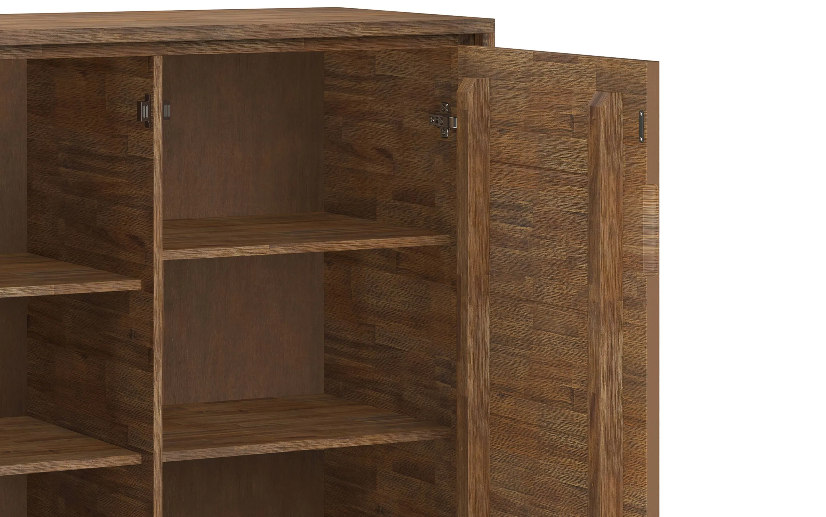 Lowry 39 inch Storage Cabinet (Set of 2) in Acacia