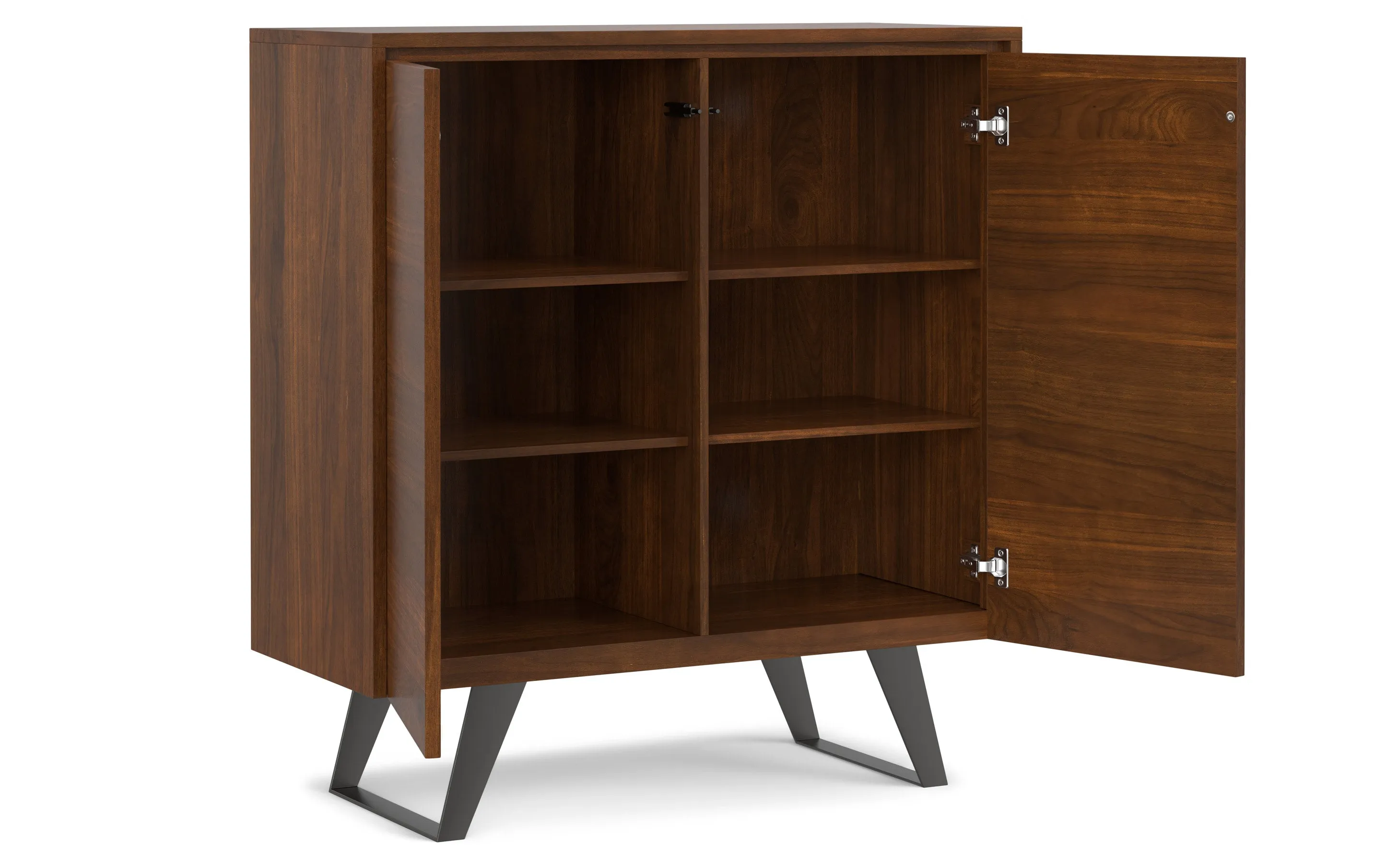 Lowry 39 inch Storage Cabinet (Set of 2) in Walnut