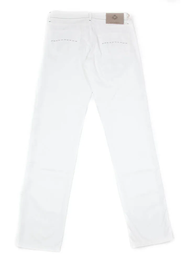 Luigi Borrelli White Pants - 42 US / 58 EU