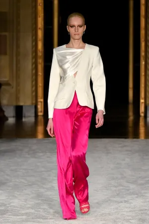 Luminous Pink Wide Leg Trouser