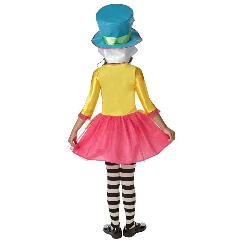 Mad Hatter Girls Deluxe Costume Size 3 5