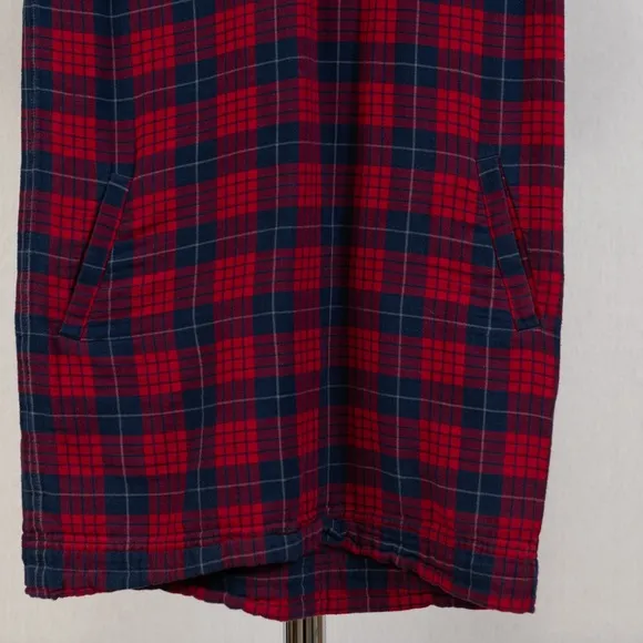 Madewell Edina Tee Shirt Mini Plaid Check Dress Flannel size XXS