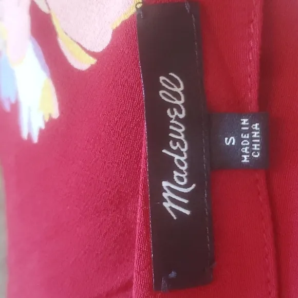 Madewell Novel Dress in Bird of Paradise Size Small Style#L9078